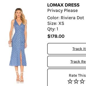 Privacy Please polka dot midi dress